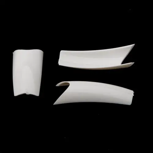 Bílé nehtové tipy, 50ks, č.6 - Ultra Deep Smile, French White