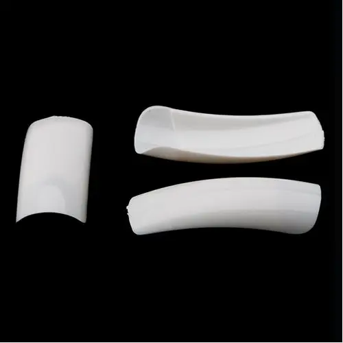 50ks Tipy na nehty, bílé, č.3 - French White, Perfect Square