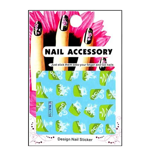 Zelené s vánočním motivem – vodolepky