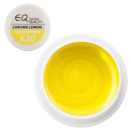 620 Gold Woven – Chrome lemon, barevný UV gel 5g
