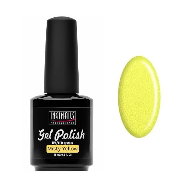 Inginails Misty Yellow 15ml - Soak off gel, 2in1