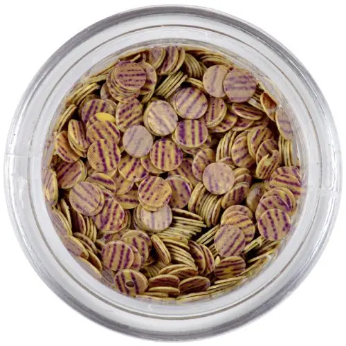 Flitry - béžové, fialové proužky