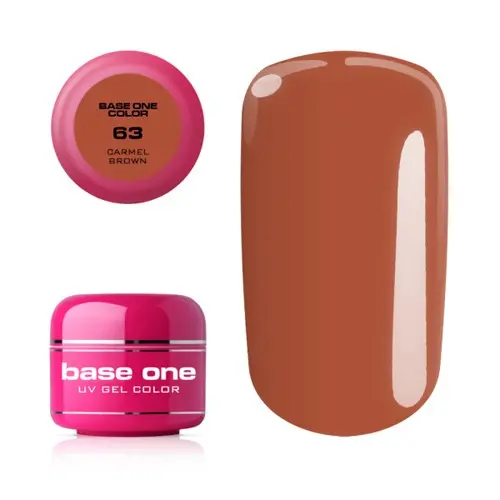 Gel Silcare Base One Color - Carmel Brown 63, 5g