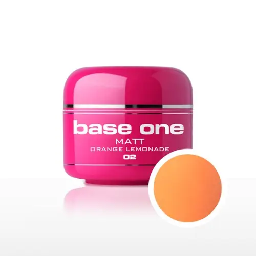 Gel Silcare Base One Matt - Orange Lemonade 02, 5g