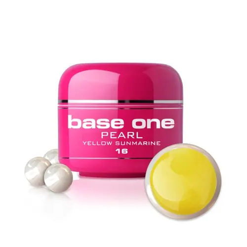 Gel Silcare Base One Pearl - Yellow Sunmarine 16, 5 g
