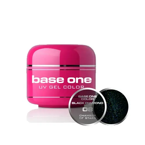 Gel Silcare Base One Black Diamond - Chamber of Stars 08, 5g