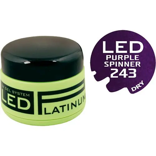 LED UV barevný gel - 243 Purple Spinner, 9g 