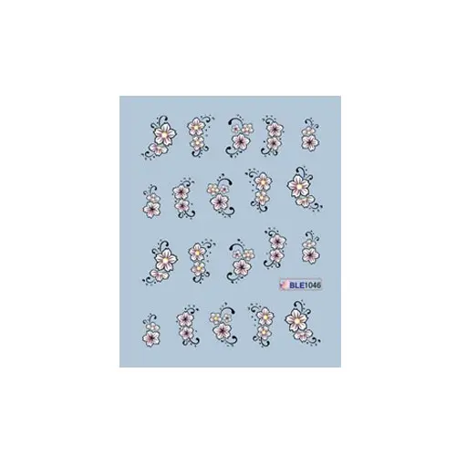 Vodolepky s motivem květů – 1046