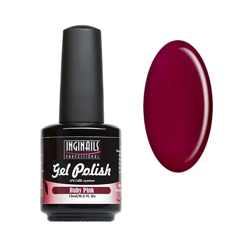 UV gel lak Inginails Professional 15ml - Ruby Pink