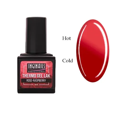 Barevný termo gel lak Inginails Professional - Rose-Raspberry