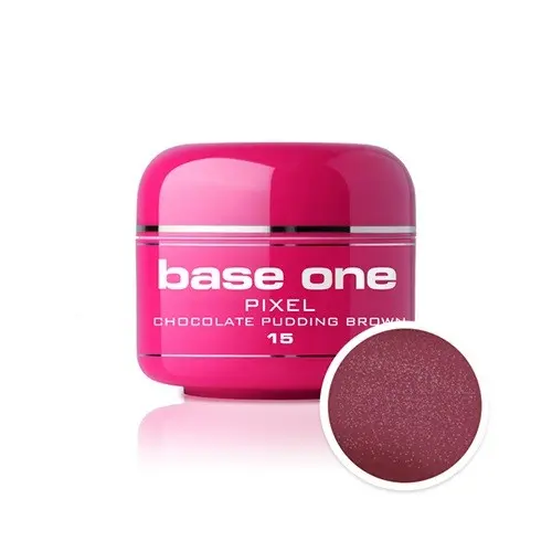 Gel Silcare Base One Pixel – Chocolate Pudding Brown 15, 5g