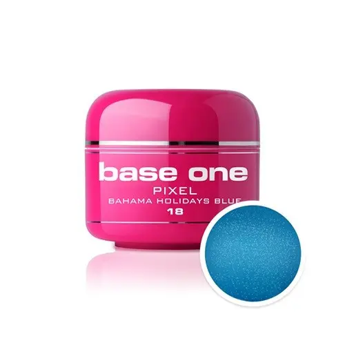 Gel Silcare Base One Pixel – Bahama Holidays Blue 18, 5 g