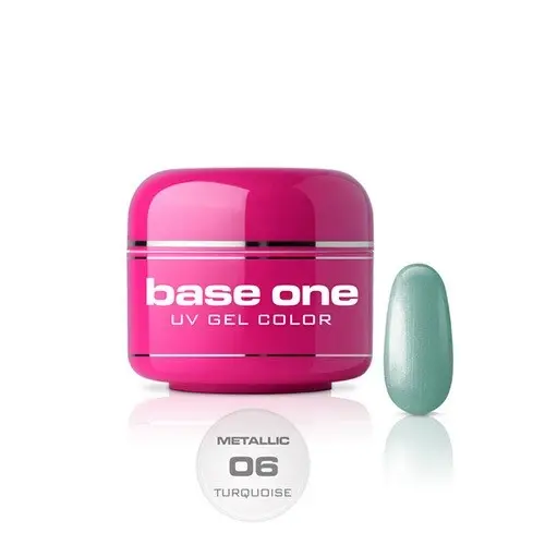 Gel Silcare Base One Metallic – Turquoise 06, 5 g