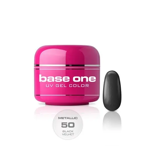 Gel Silcare Base One Metallic – Black Velvet 50, 5 g