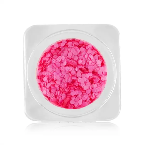 Ozdoby na nehty – kroužky 1mm – neonově růžové