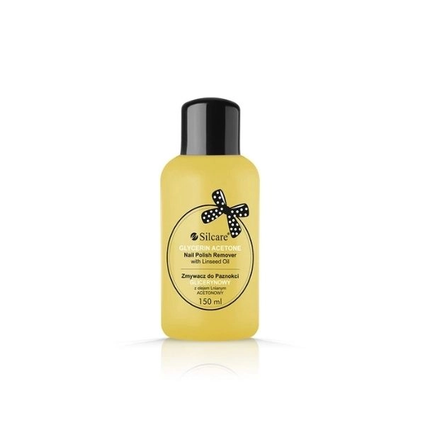 Silcare Hydratační odlakovač laku na nehty s glycerinem, lněným olejem a acetonem, 150ml