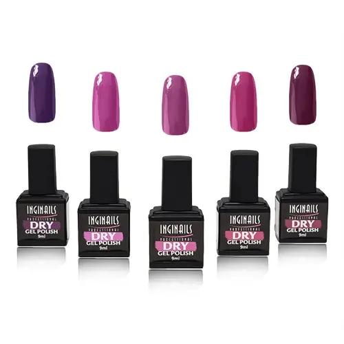Inginails Professional - Dry gel lak sada, 5 ks