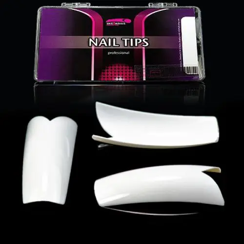 Tipy na nehty Inginails mix 1-10, 100ks box - Sea Gull White