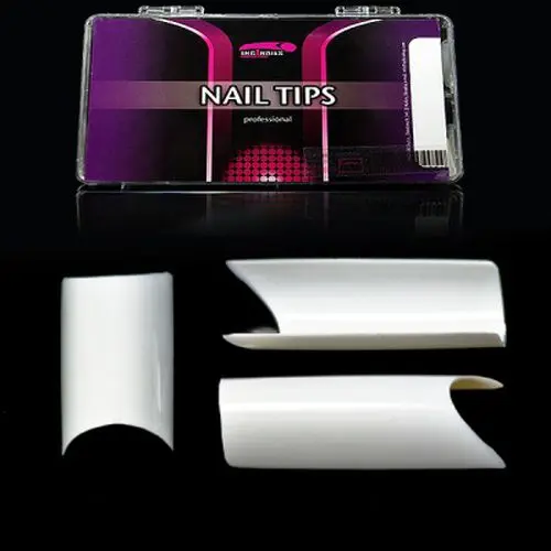 Tipy na nehty Inginails, 100ks box - Competition French White, mix 1-10