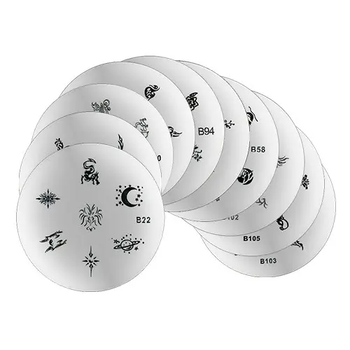 SADA č.7: 10ks Destičky na zdobení nehtů