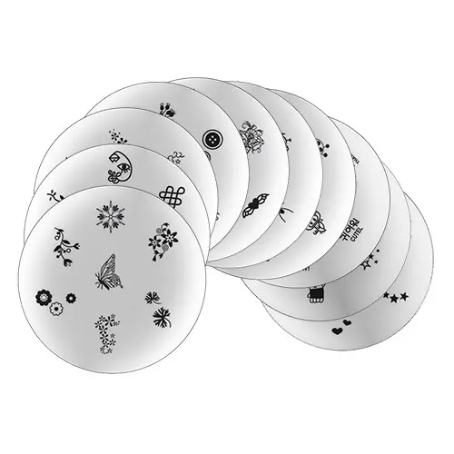 SADA č.14: 10ks Destičky na zdobení nehtů 