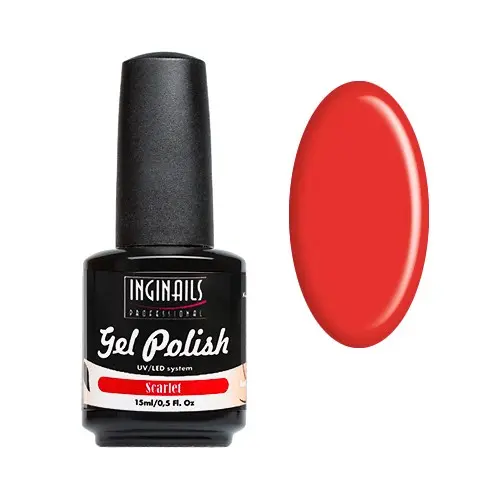 UV gel lak Inginails Professional 15ml - Scarlet