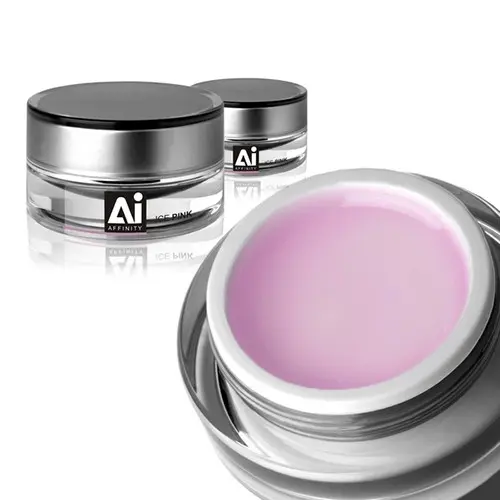 AFFINITY ICE Silcare nežloutnoucí UV stavební gel na nehty - PINK, 30 g