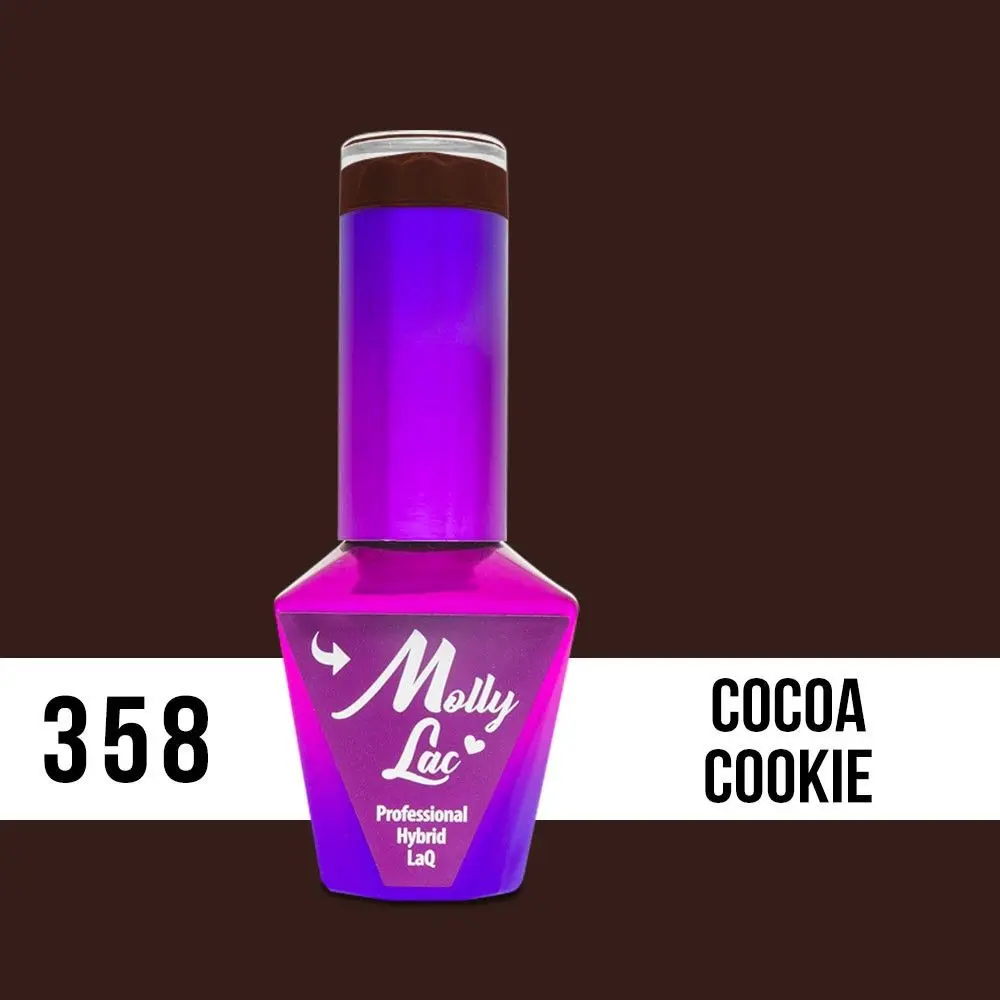 MOLLY LAC UV/LED gel lak Choco Dreams - Cocoa Cookie 358, 10 ml