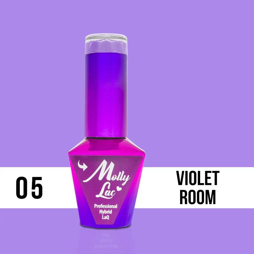 MOLLY LAC UV/LED gel lak Glamour Women - Violet Room 05, 10 ml