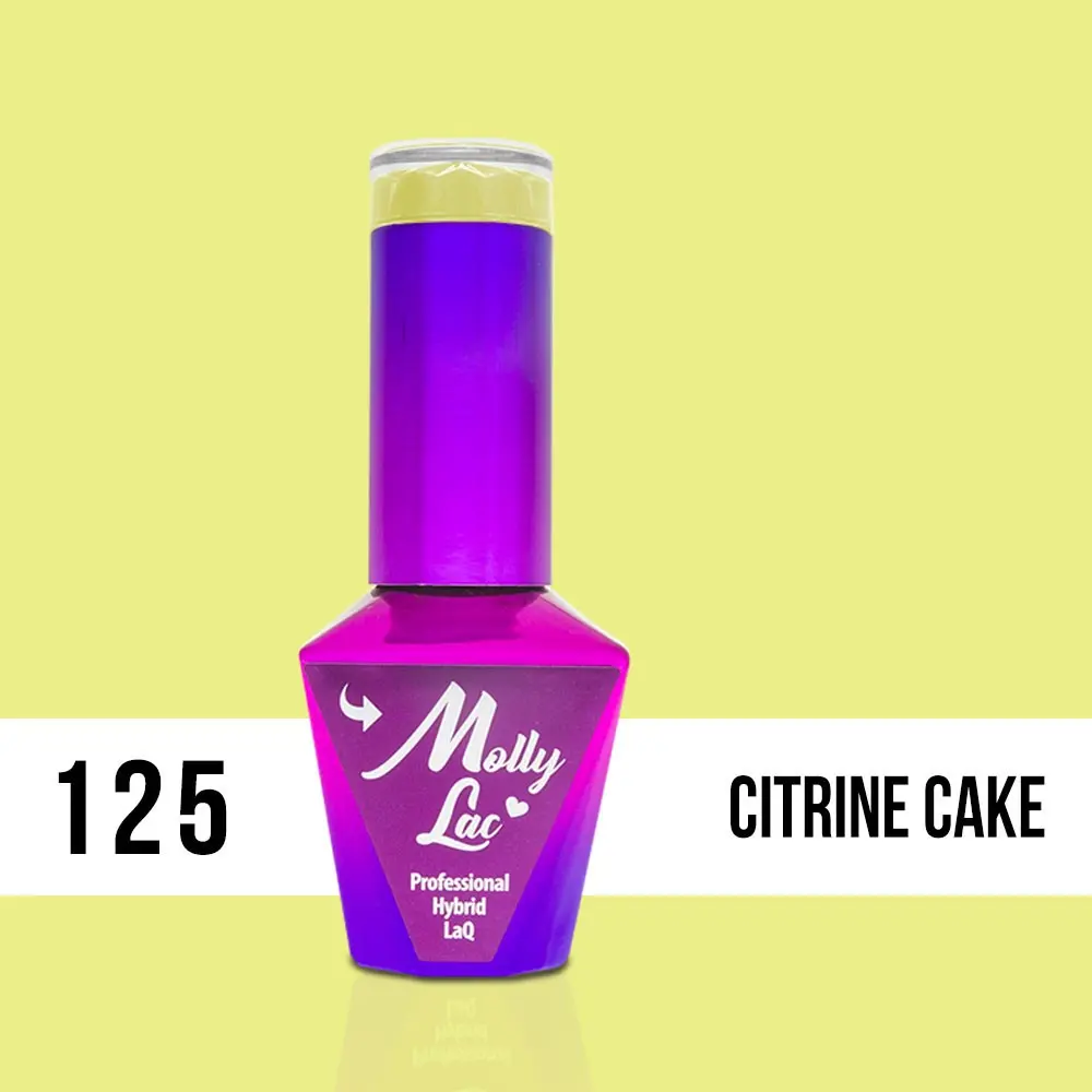 MOLLY LAC UV/LED gel lak Yoghurt - Citrine Cake 125, 10 ml