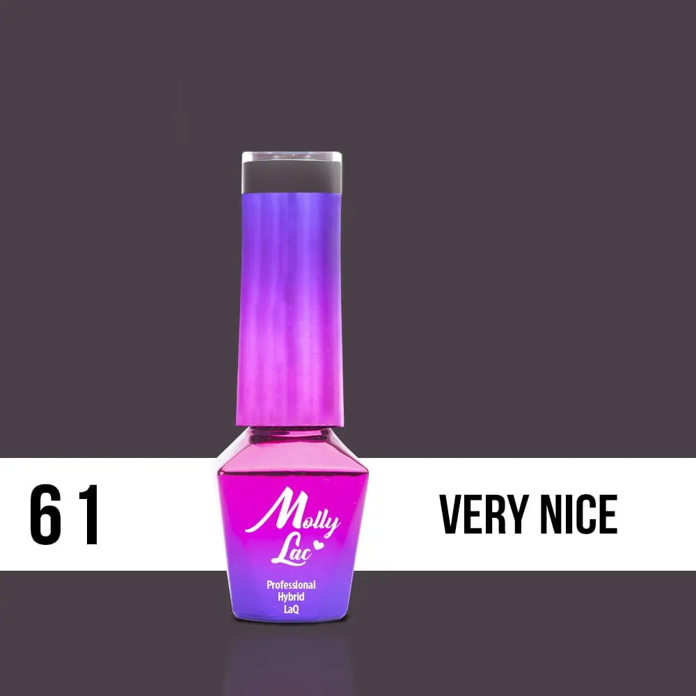 MOLLY LAC UV/LED gel lak Delicate Woman -Very Nice 61, 5 ml