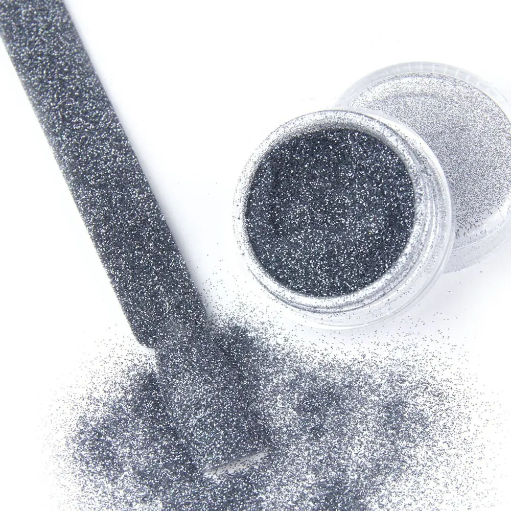 Glitrový ozdobný prášek - Velvet Effect č.18 – šedý, 3g