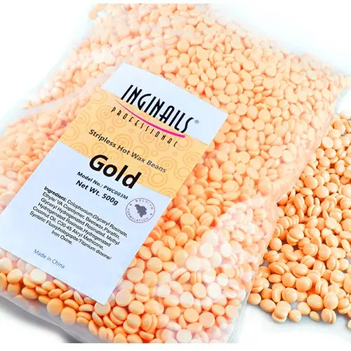 Kosmetický, depilační vosk - perličky – Gold, 500g