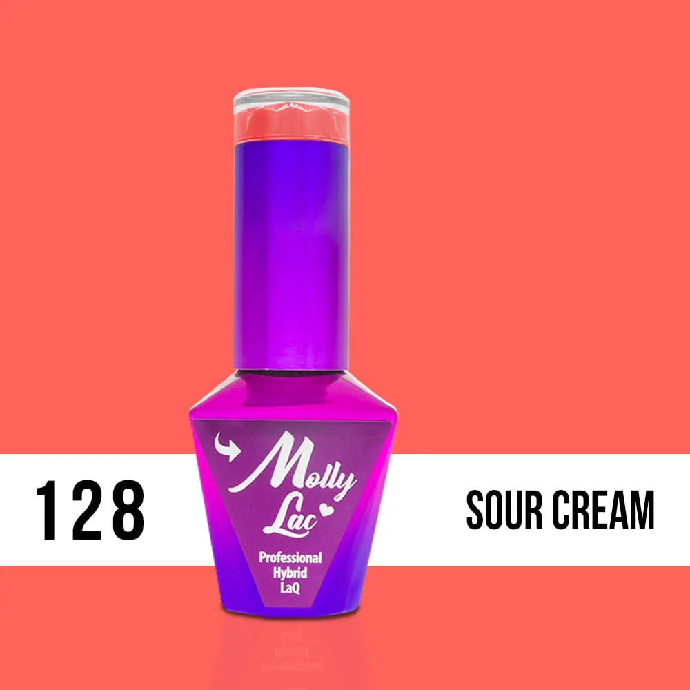 MOLLY LAC UV/LED gel lak Yoghurt - Sour Cream 128, 10 ml