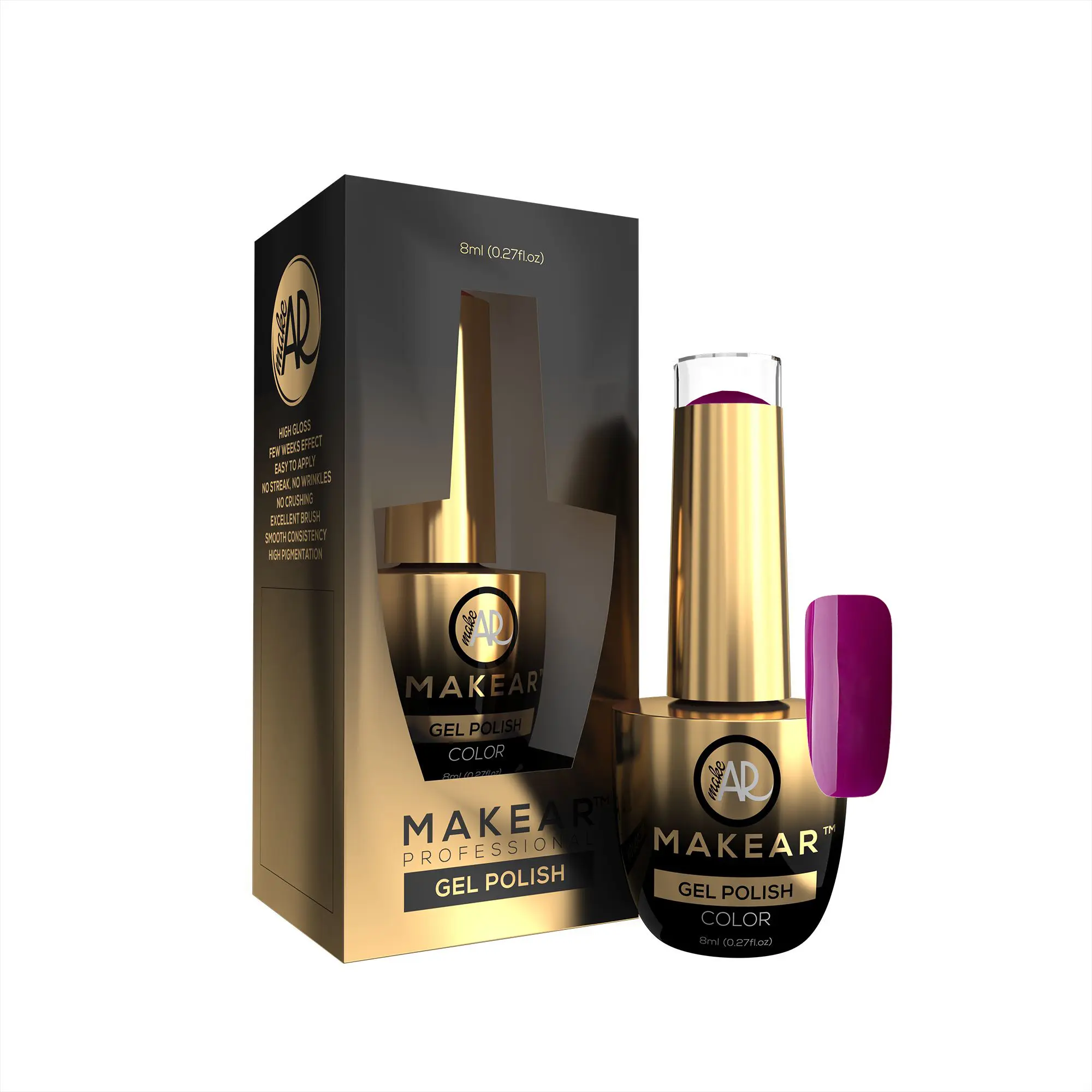 Makear Barevný gel lak Glamour - 740, 8ml