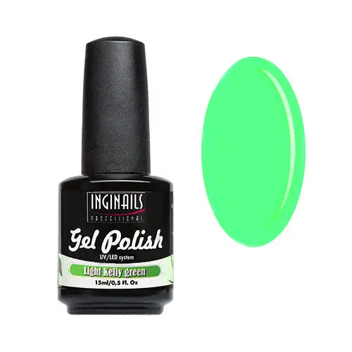 UV gel lak Inginails Professional 15ml - Light Kelly Green