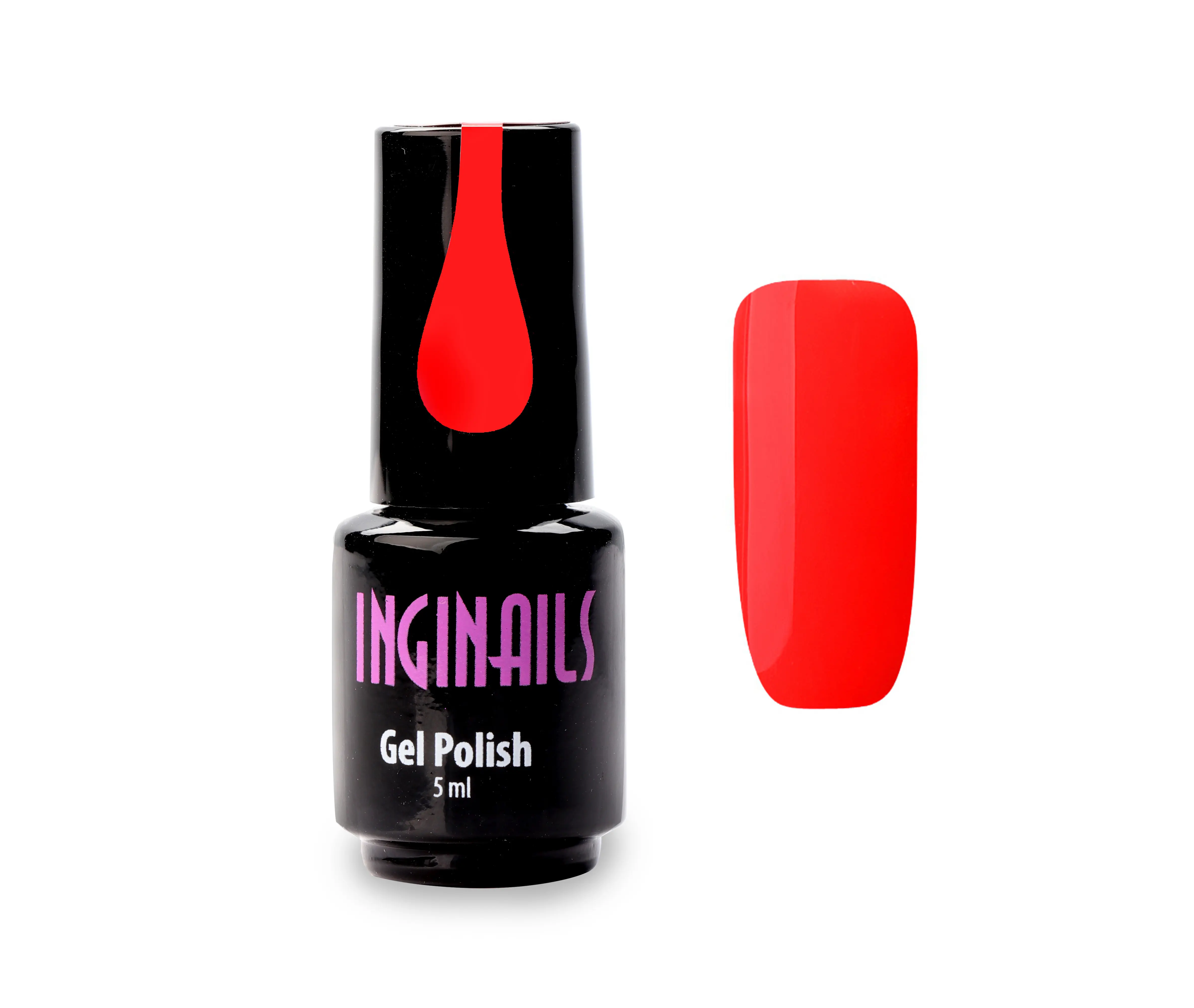 Barevný gel lak Inginails - Neon Coral 026, 5ml