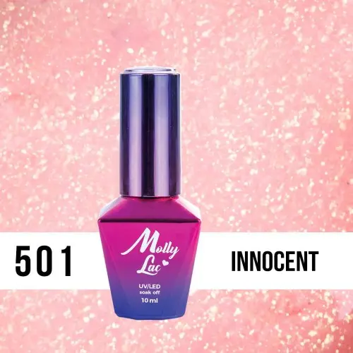 MOLLY LAC UV/LED gel lak Bling It On -  Innocent 501, 10ml