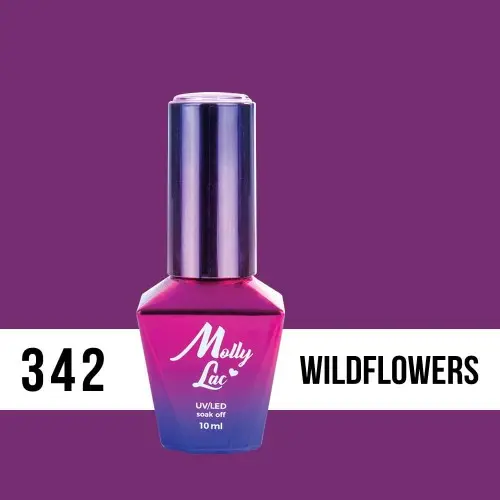 MOLLY LAC UV/LED gel lak Fashion Outfit - Wildflowers 342, 10ml