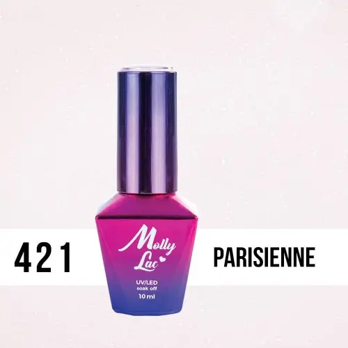 MOLLY LAC UV/LED gel lak Madame French - Parisienne 421, 10ml