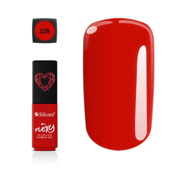 Silcare Hybrid Gel - Flexy Ruby Heart 228, 4,5g
