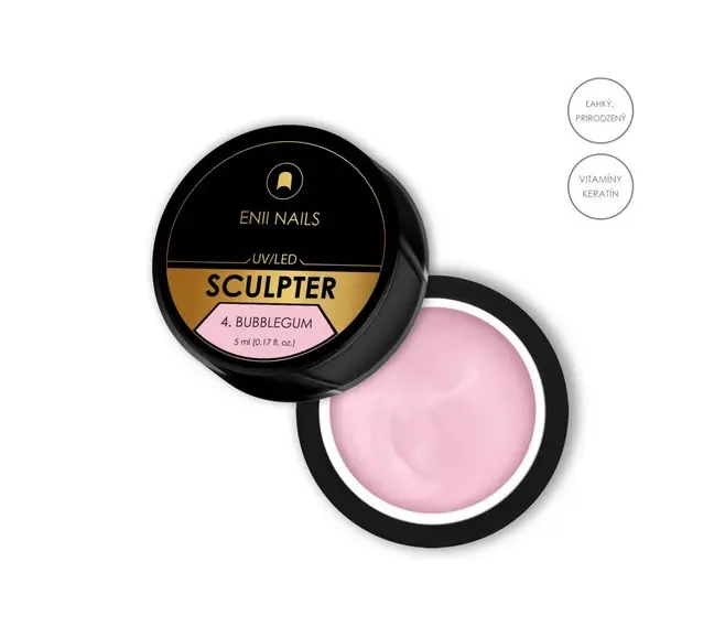 ENII Stavební UV/LED gel - Sculpter 4. Bubblegum, 5ml