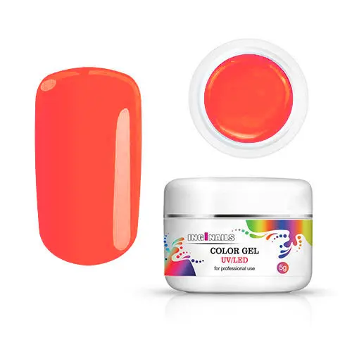 Barevný gel Inginails UV/LED - Neon Coral, 5g