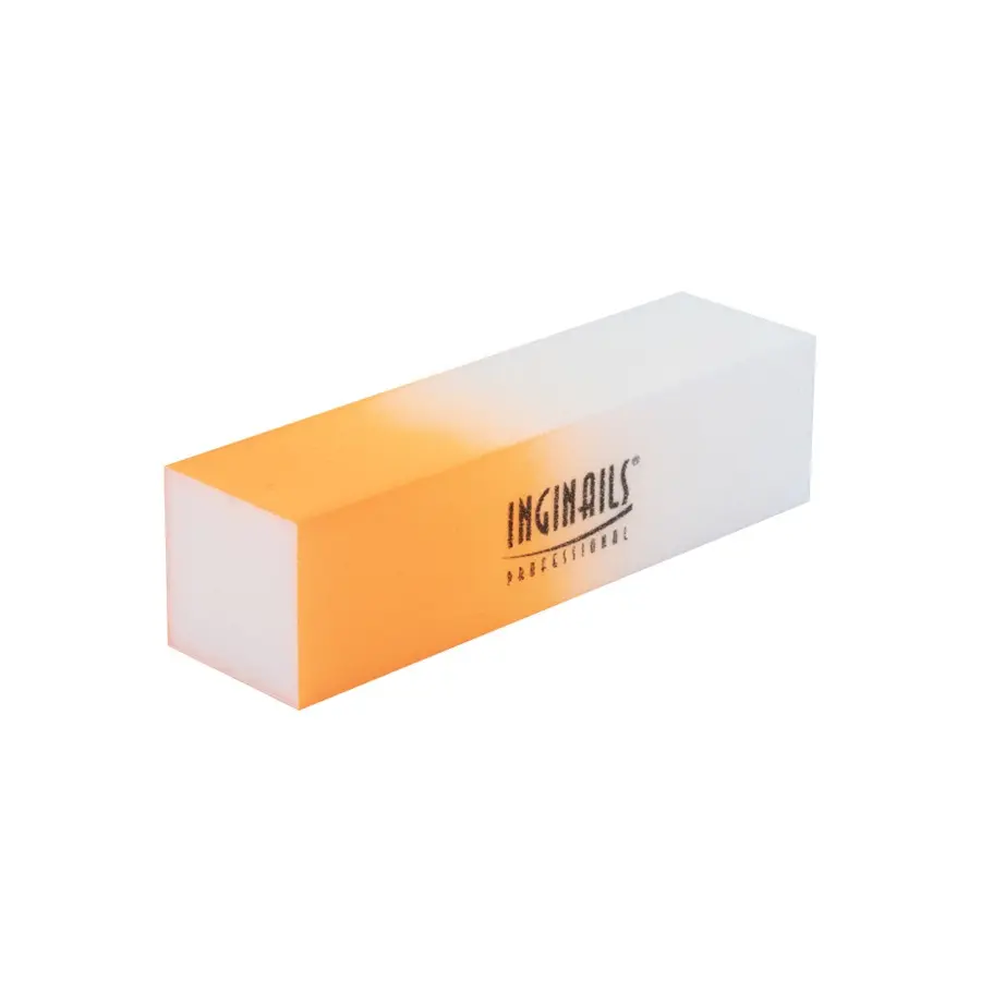 Inginails Professional Blok - oranžové ombre, 120/120 - 4stranný