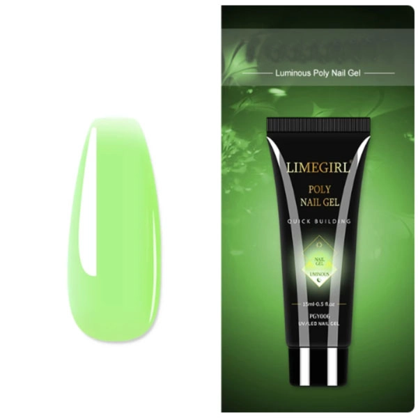 Barevný Polygel - Neon Green, 15ml