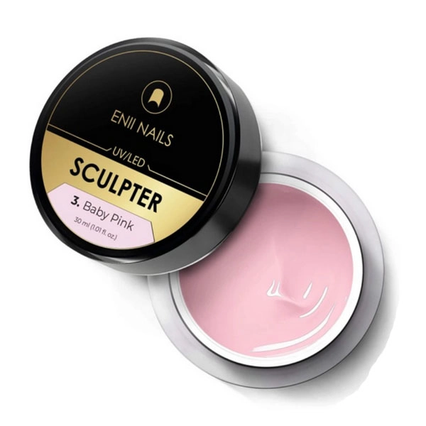 ENII Stavební UV/LED gel - Sculpter 3. Baby Pink, 30ml