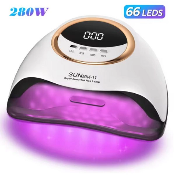 UV/LED lampa na nehty Sun BM-11 280W, bílá