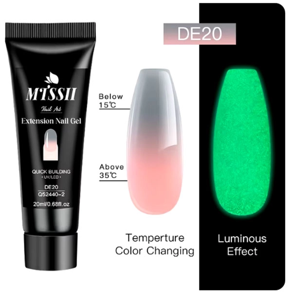 Extension UV/LED nail gel - DE20, 20ml