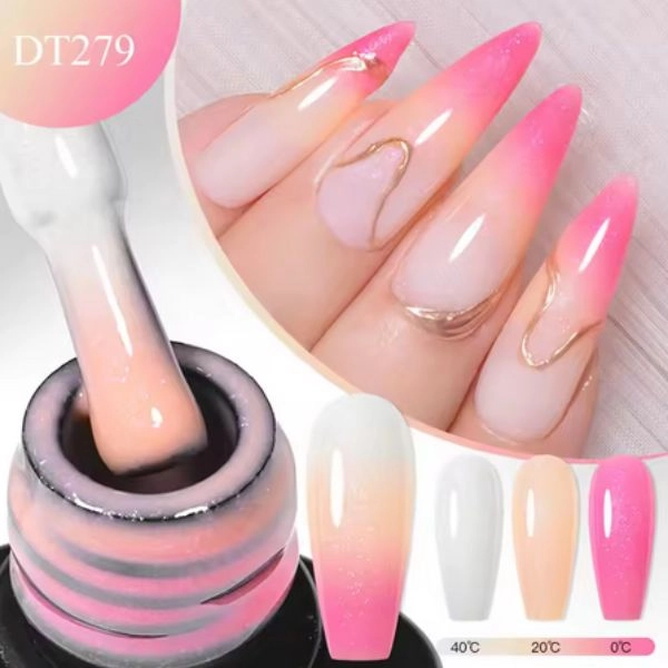 THERMO gel lak - Neon Pink/White DT279, 7 ml