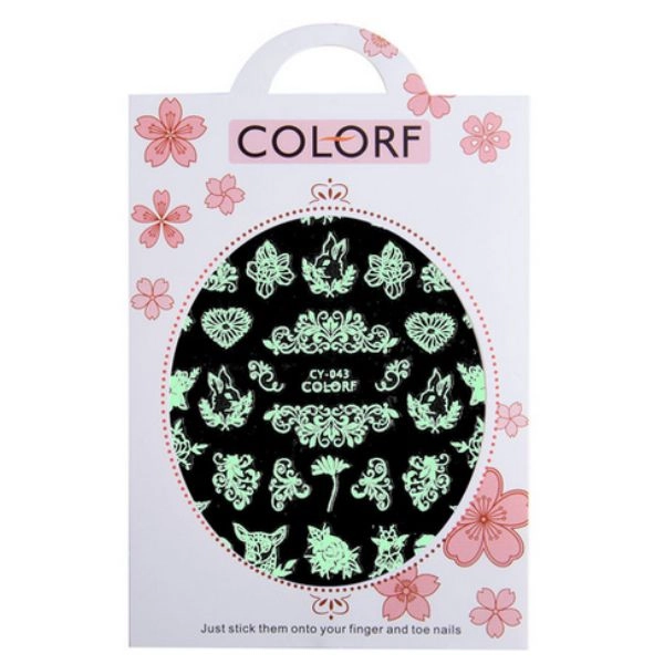 Nálepky na nehty, ornamenty  CY-043